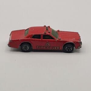 Hot Wheels 1977 Fire Chief #5 Red Loose Diecast Car Hong Kong 1/64